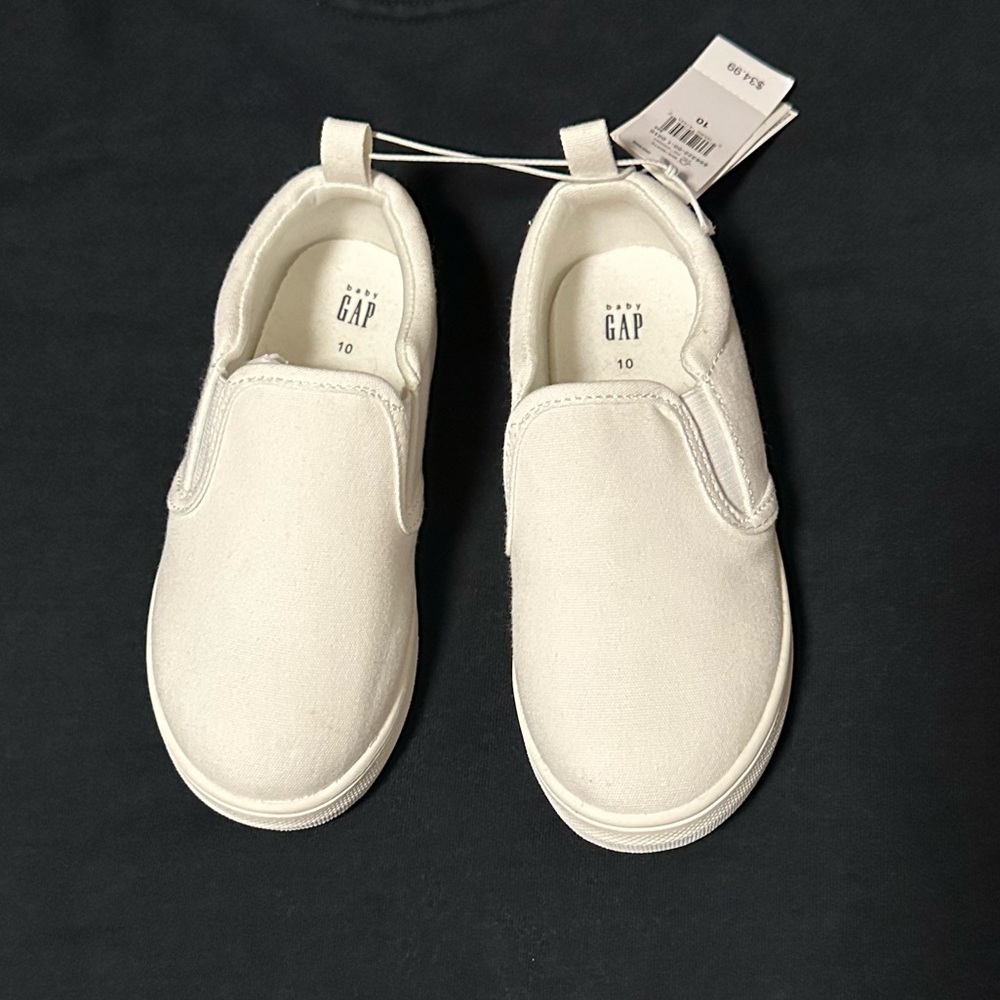 Gap Kids White Slip On Sneakers